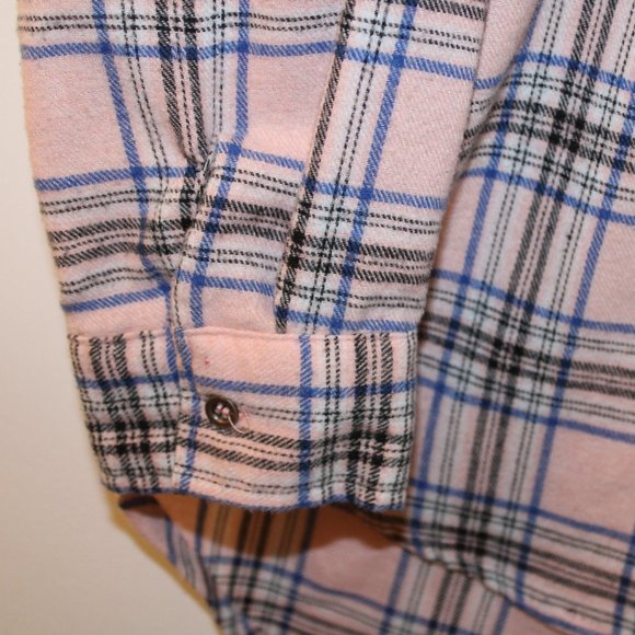 Birch and Stone Pink Plaid High Low Bottom Size L - Picture 5 of 10